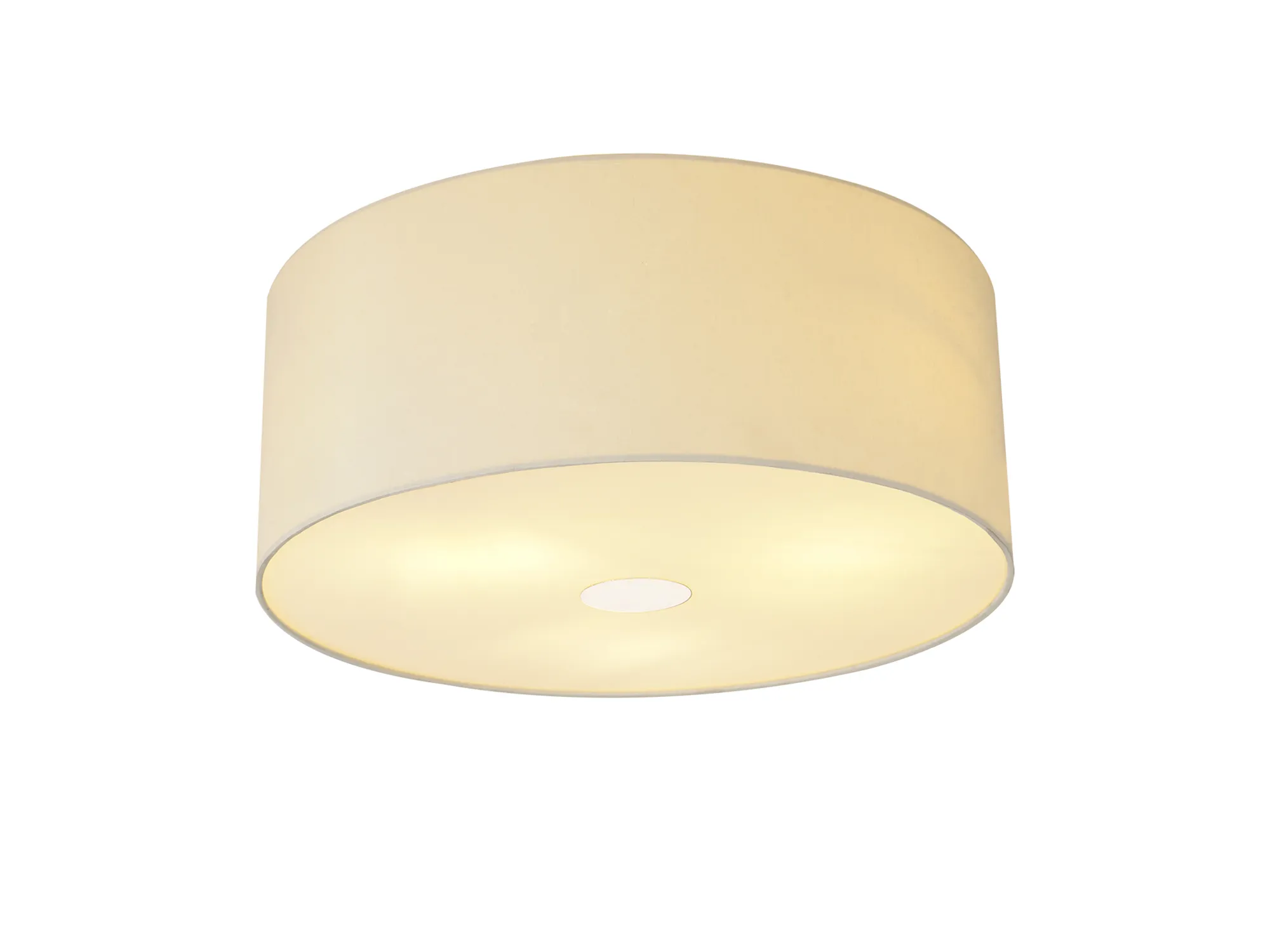 Baymont 50cm, Flush 3 Light Polished Chrome, Ivory Pearl, Frosted Diffuser